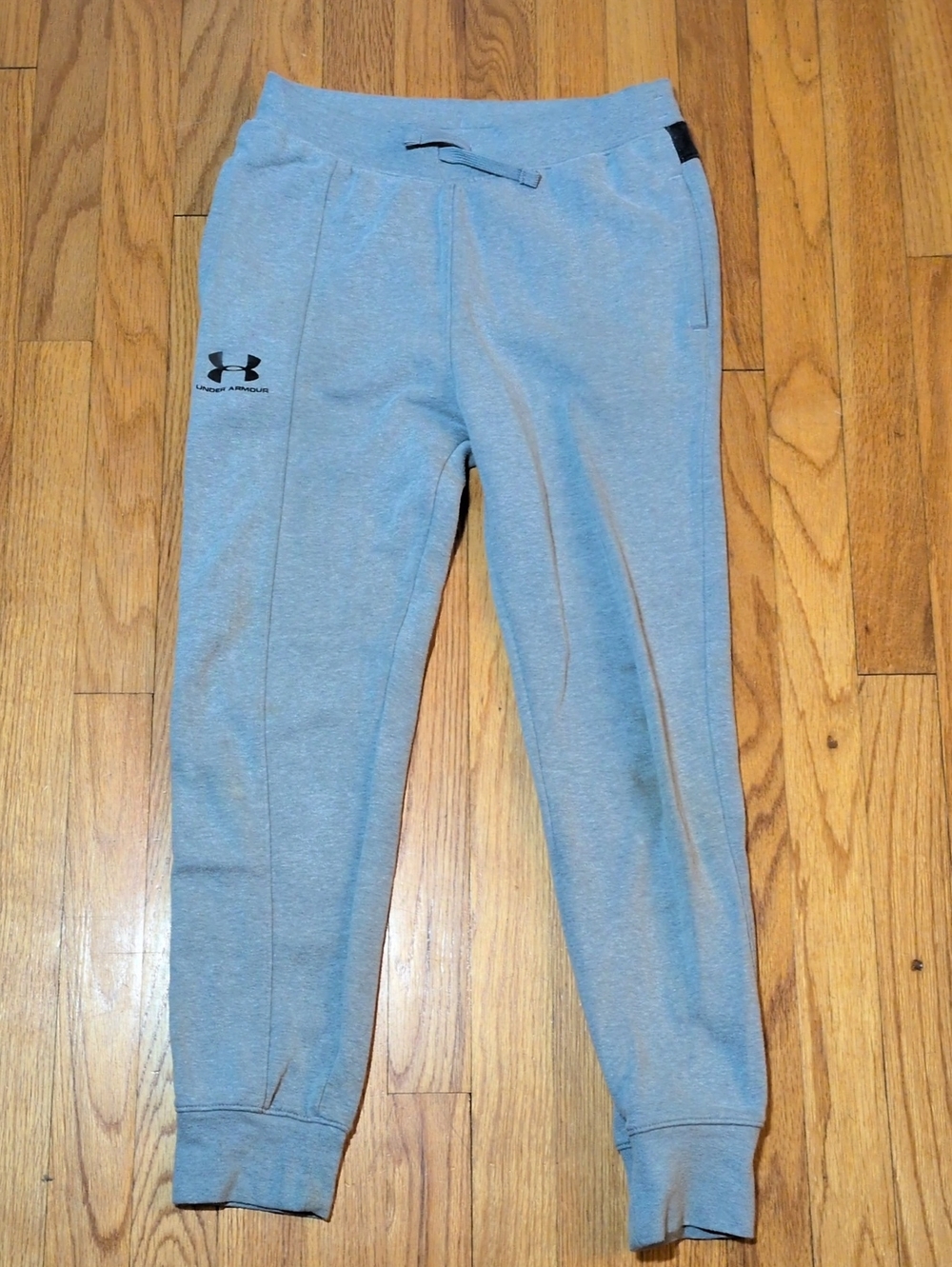 Under Armour Youth Light Gray Jogger Sweatpants L